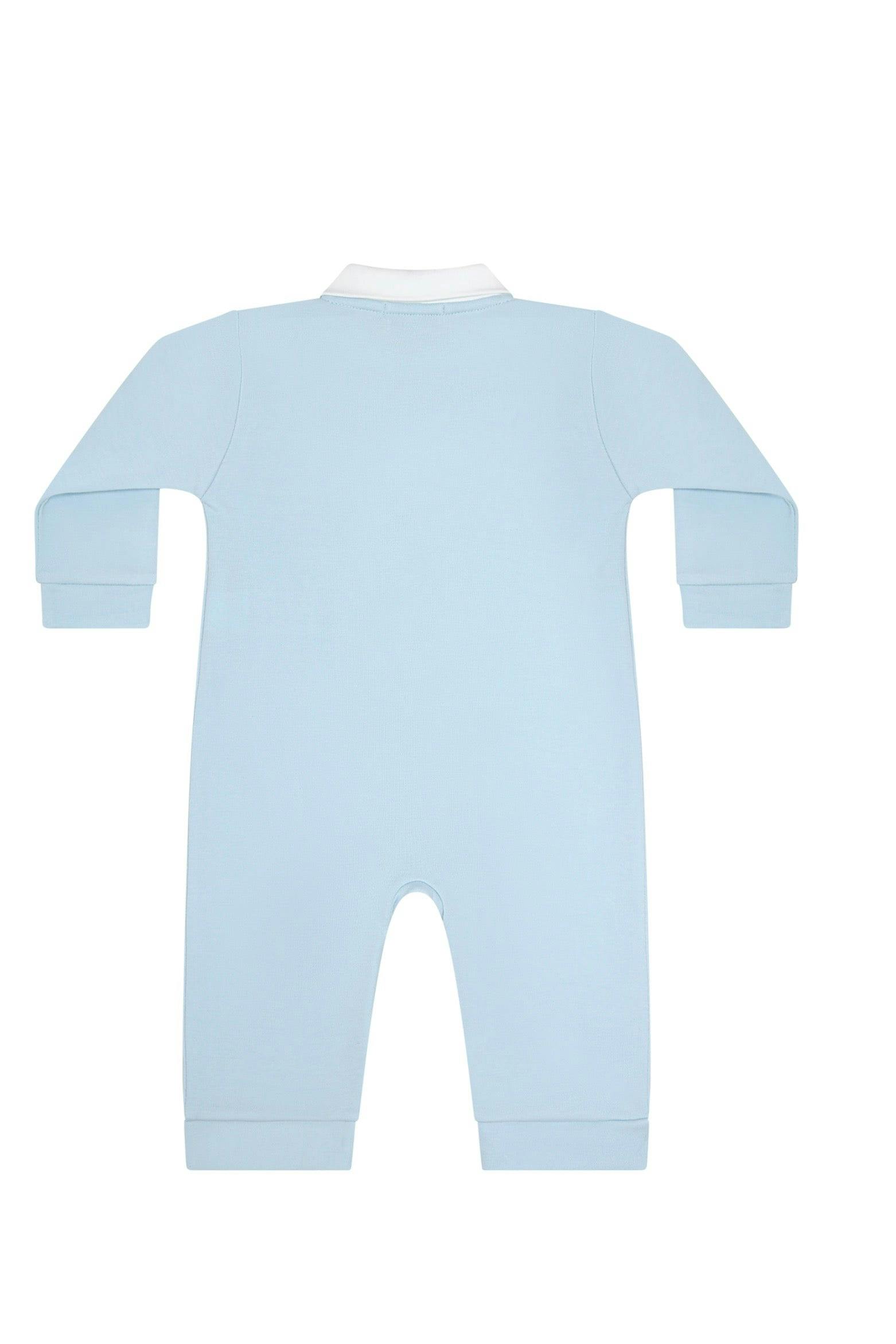 Mini Voyages Embroidery Romper LS