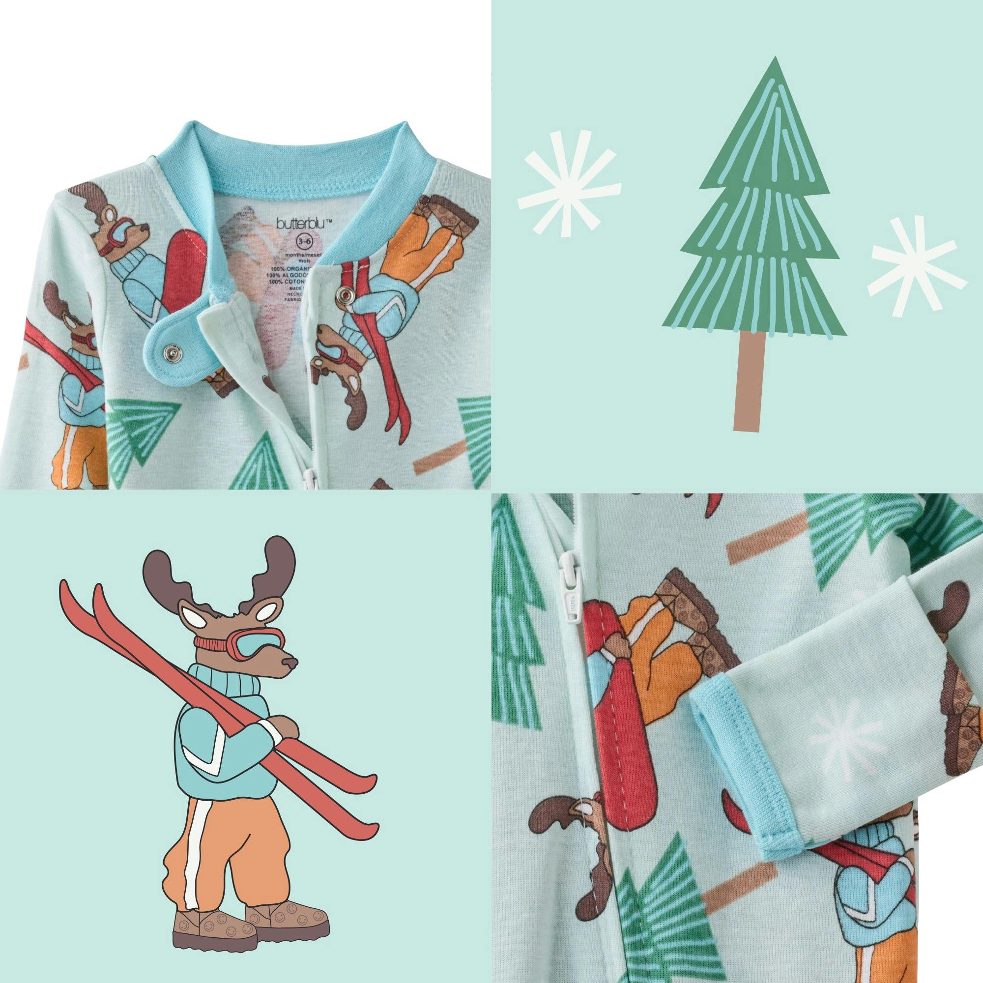 SCOUT Sleep & Play Baby Boys Pajamas