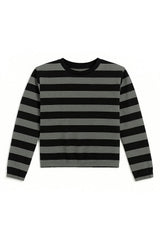 Girls Striped Crew