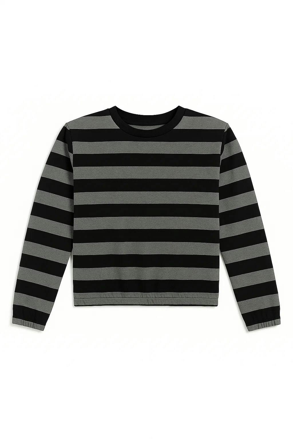 Girls Striped Crew