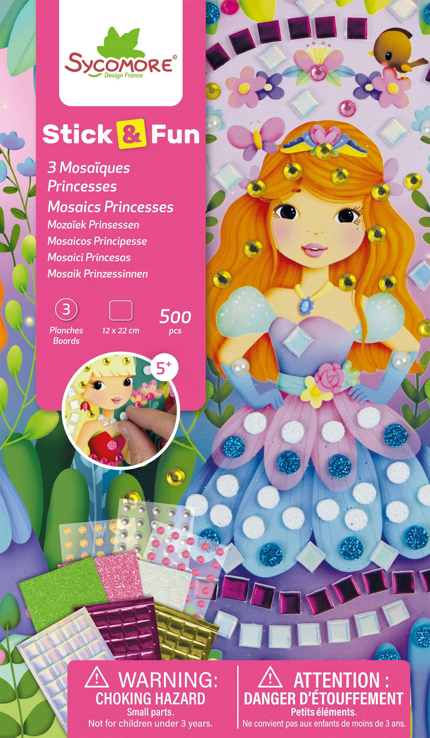 Stick'N Fun - XS Mosaics Princesses - 5y+