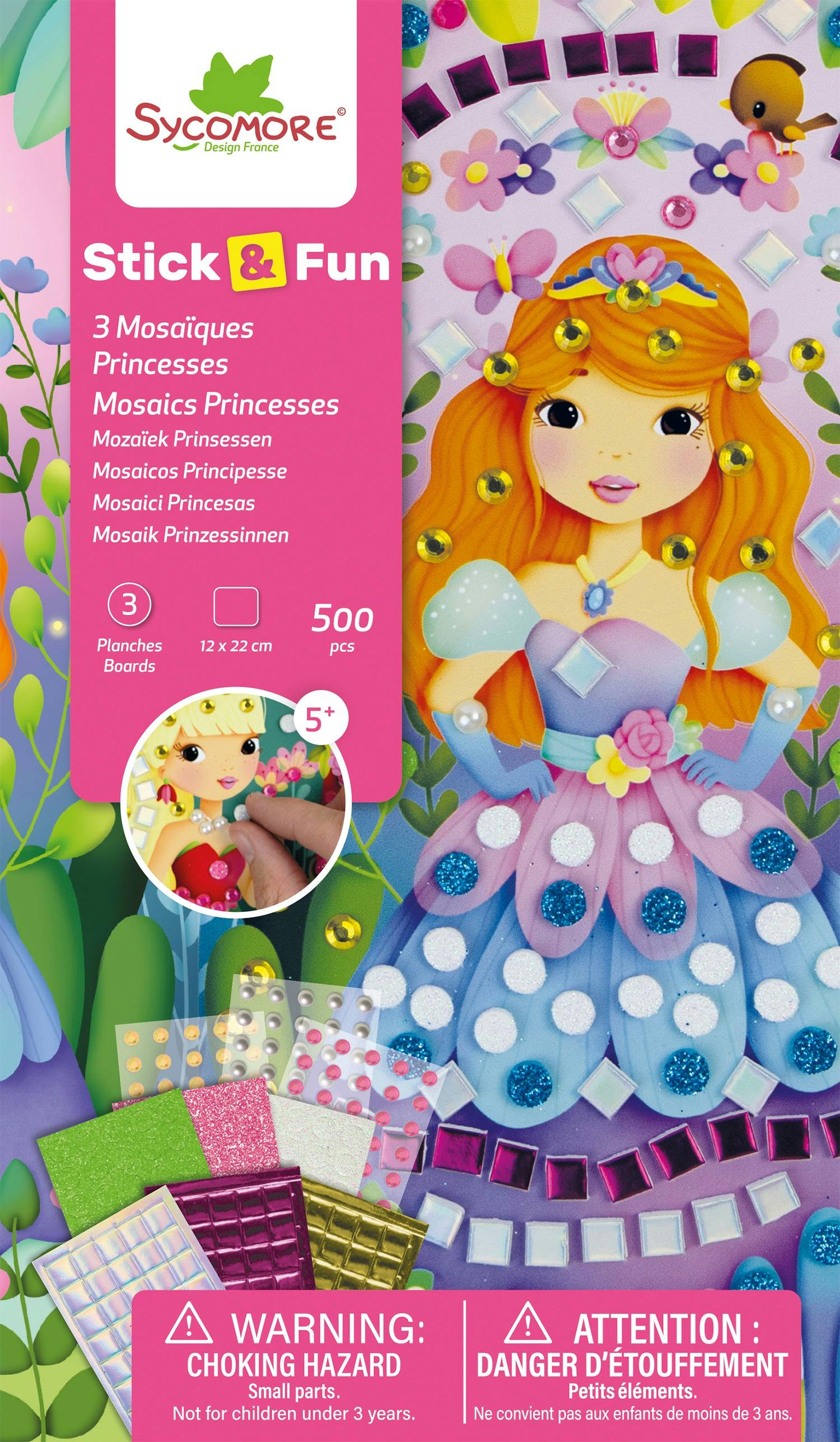 Stick'N Fun - XS Mosaics Princesses - 5y+
