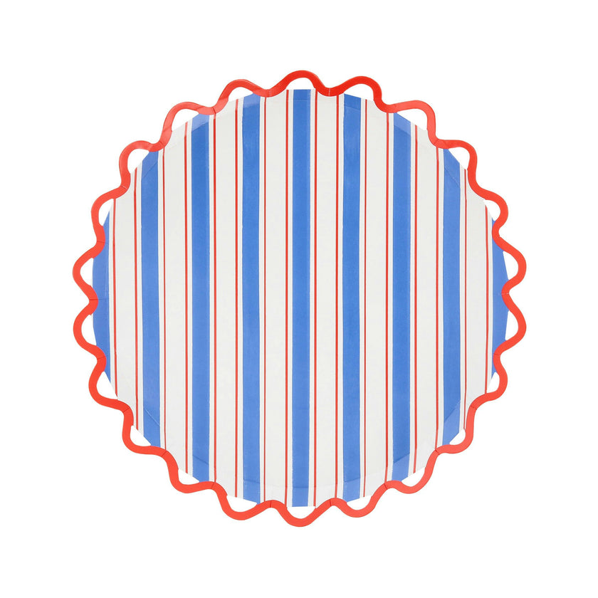 Nautical Striped Side Plates