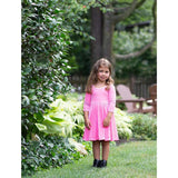 Twirly Stretch Velvet Scoop Back Long Sleeve Knit Dress