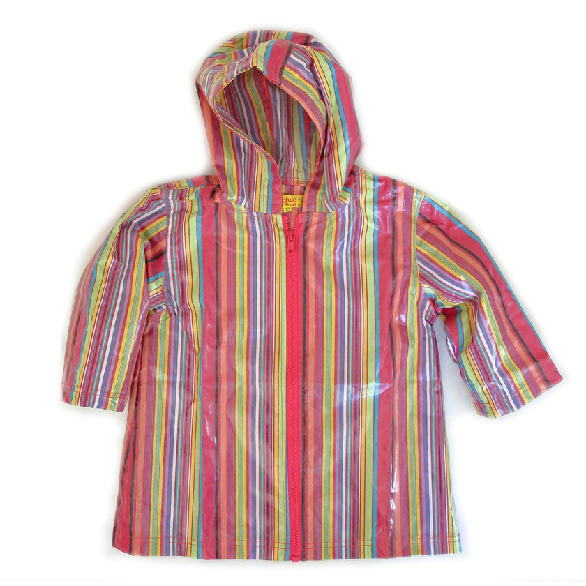 Pink Stripe Raincoat