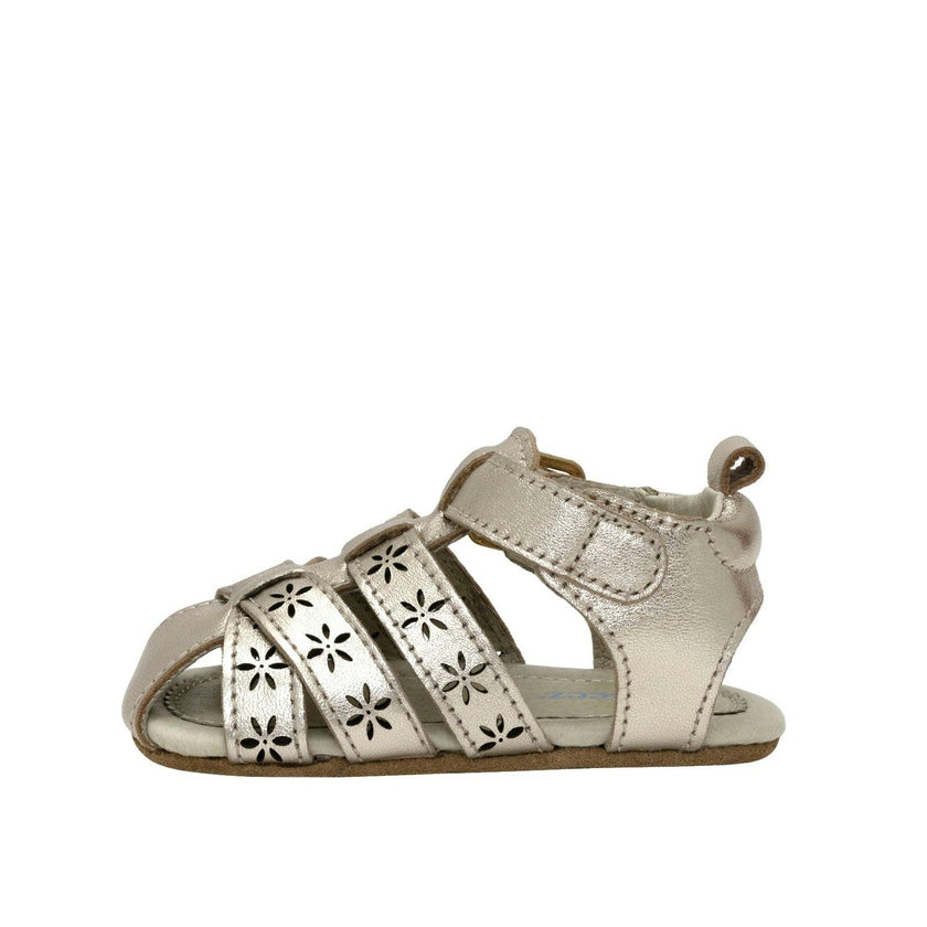 Fleur Gold Leather Sandal