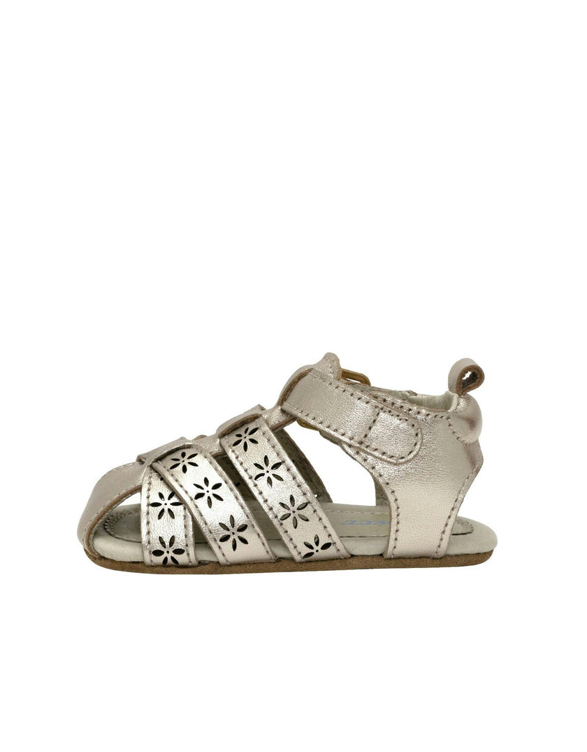 Fleur Gold Leather Sandal