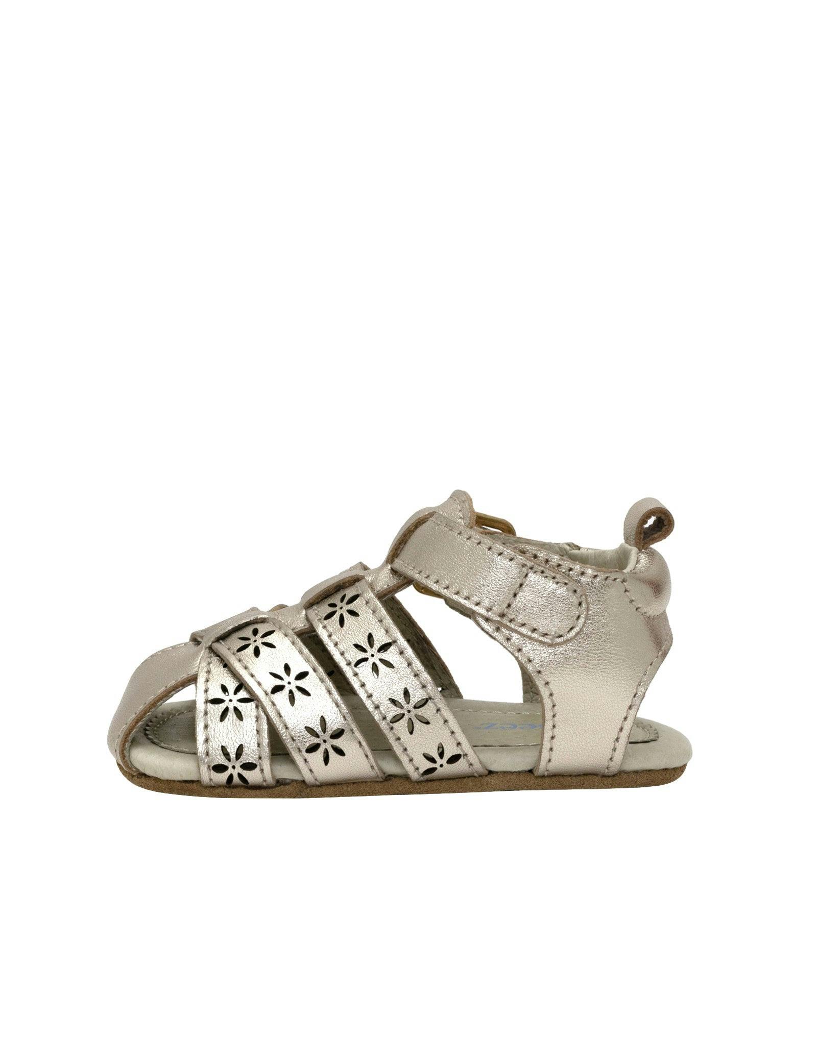 Fleur Gold Leather Sandal