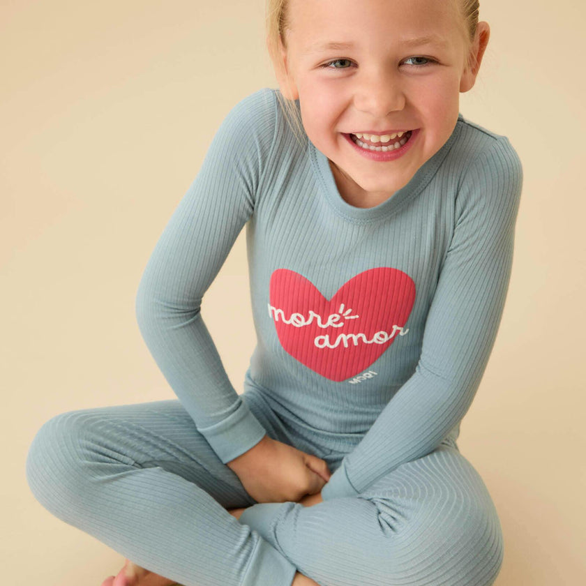 More Amor Ribbed Pajama Set