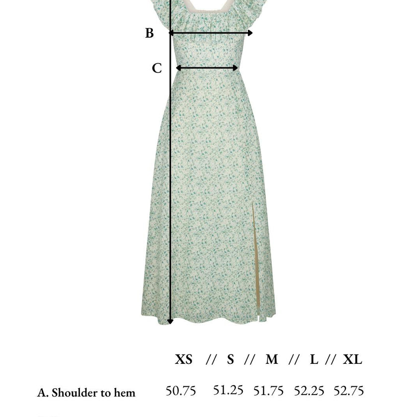 Iris Dress in English Garden