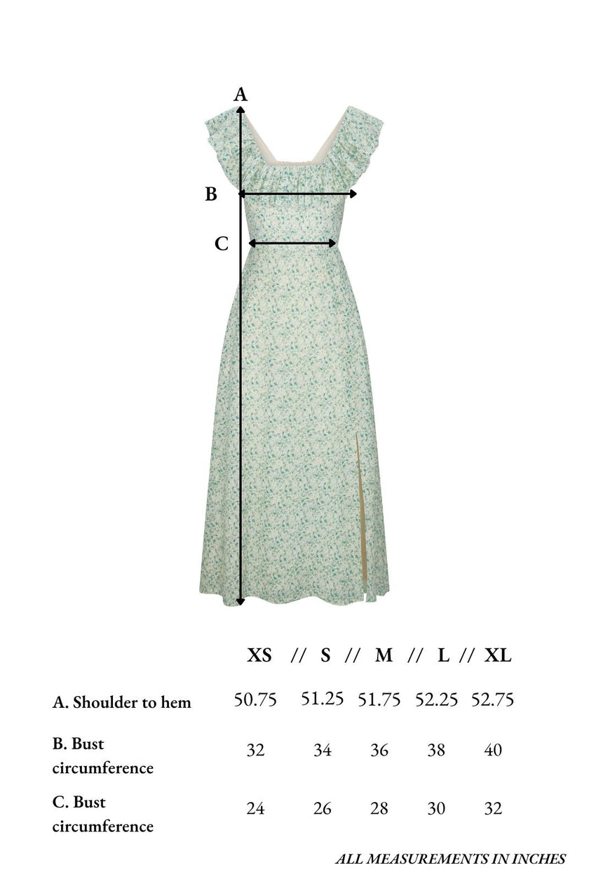 Iris Dress in English Garden