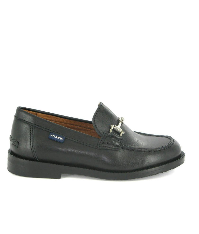 College Shoe in Smooth Leather, Black