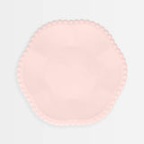 Pink Dot Edged Flower Compostable Side Plates