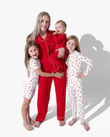 Winterberry Red Bamboo Women's Trim PJ Set