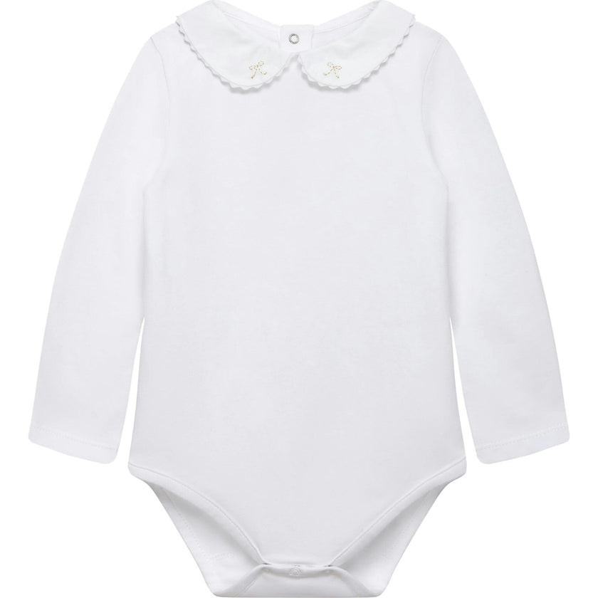 Baby Long-Sleeved Amelia Bow Bodysuit