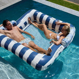 Luxe Twin Hammock Float: Le Weekend - Navy Stripe