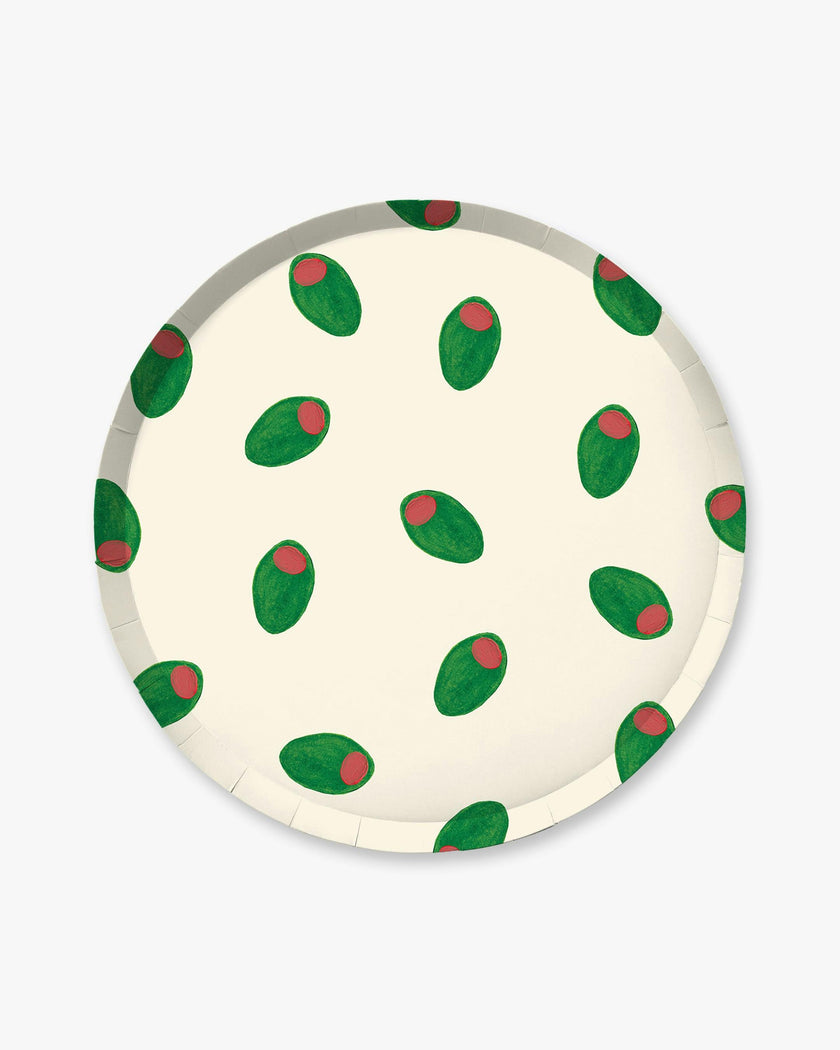 Olivette Dinner Plate Set - Green Olive
