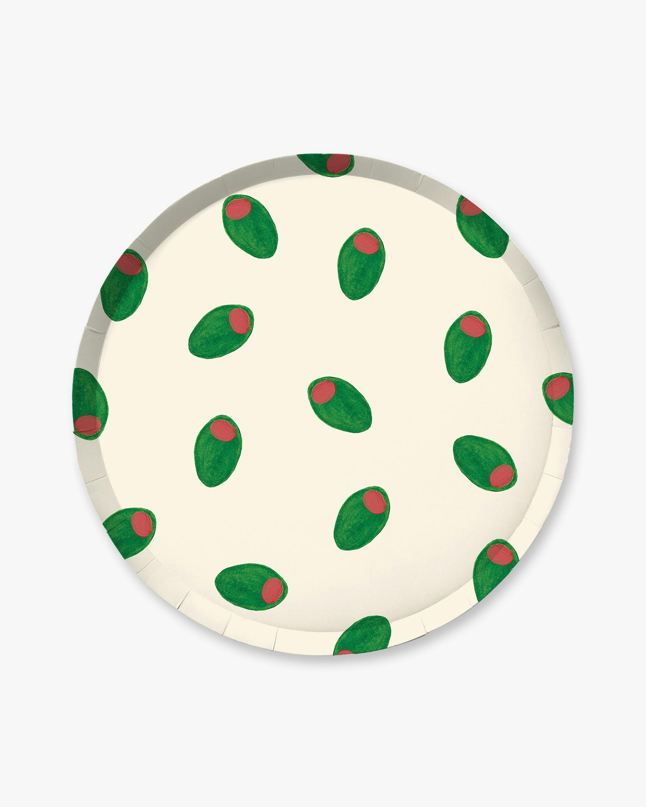 Olivette Dinner Plate Set - Green Olive