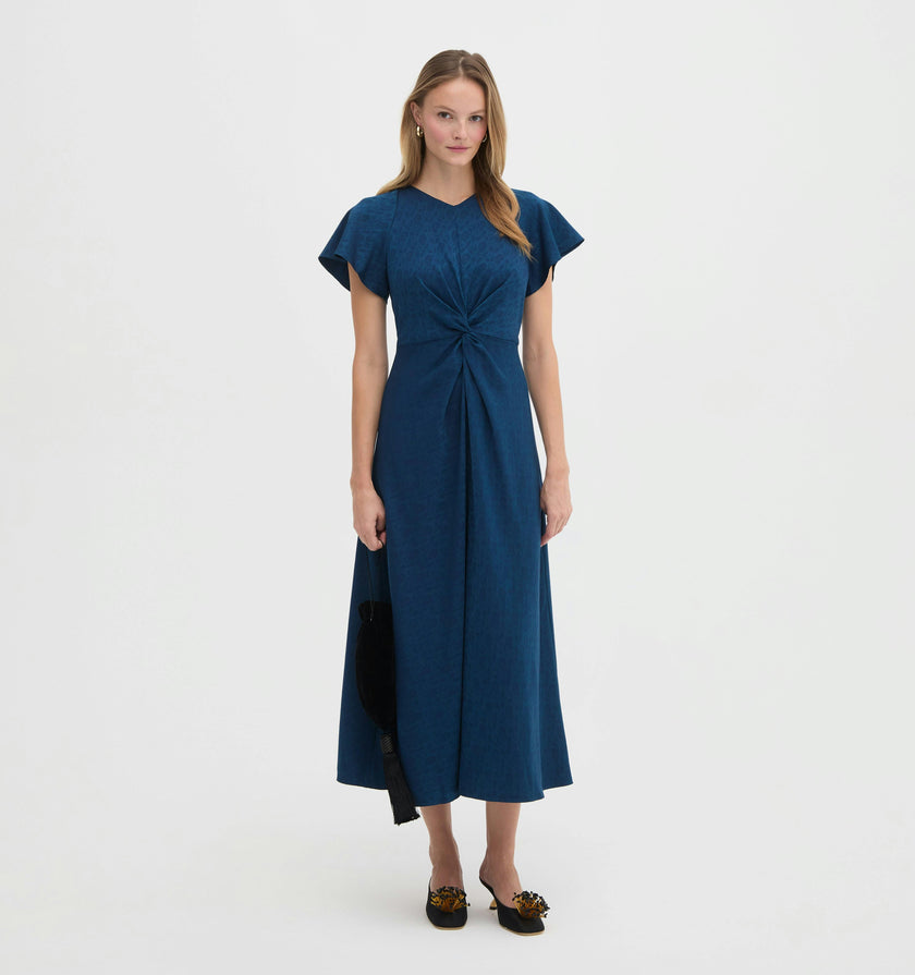 The Opal Dress - Peacock Paisley Vines