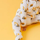 Bamboo Zip-Up Footie Pajama - Dozer