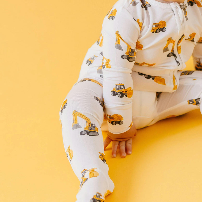 Bamboo Zip-Up Footie Pajama - Dozer