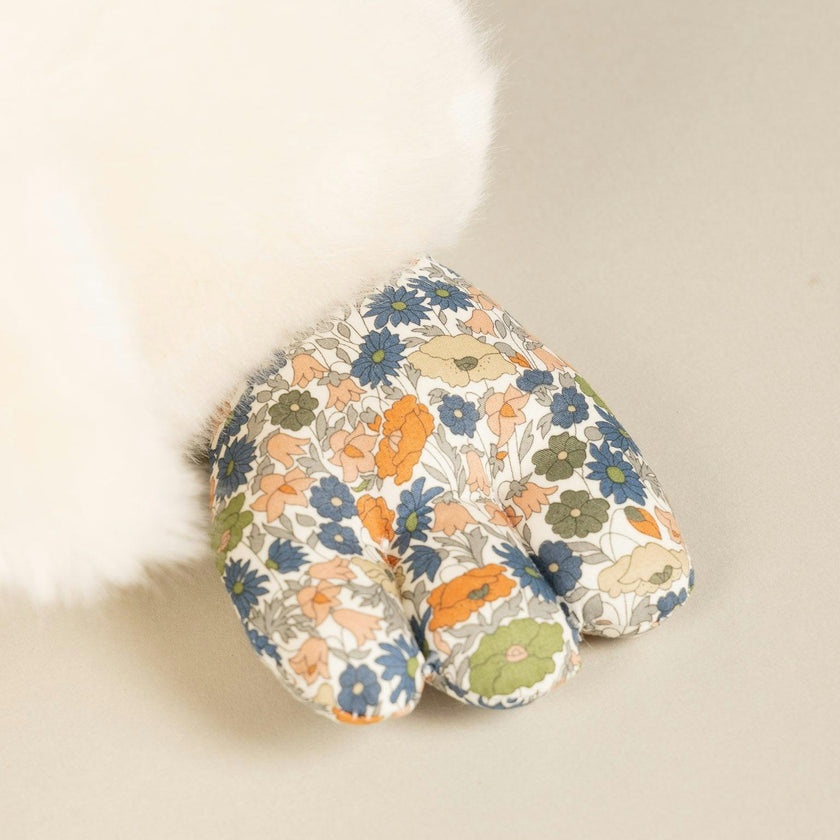 Aglae the Duck - Beige, Liberty Print | Pamplemousse Peluches
