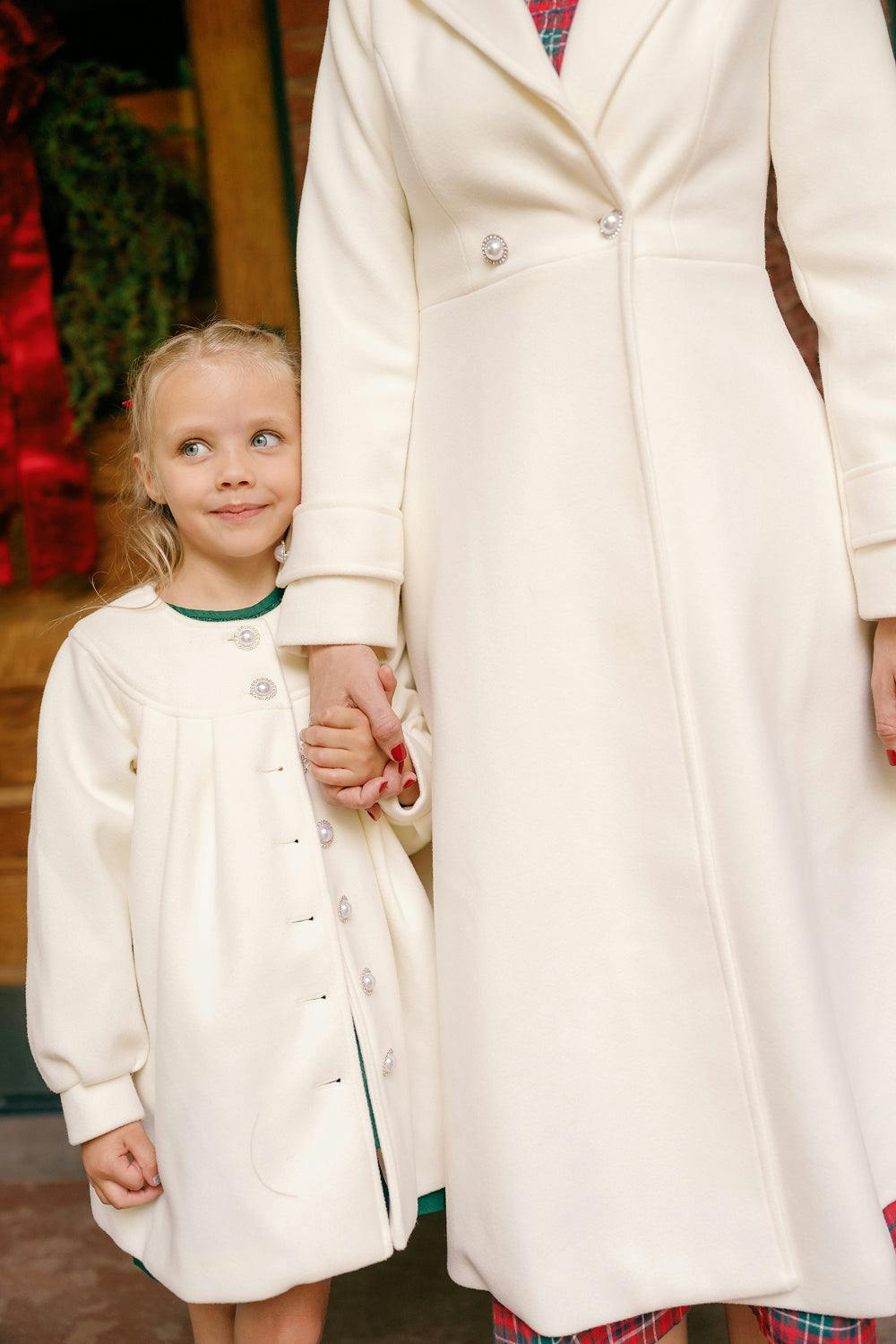 Mini Della Coat in Cream