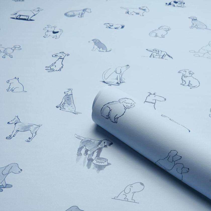 Good Dogs Everywhere Woven Wallpaper