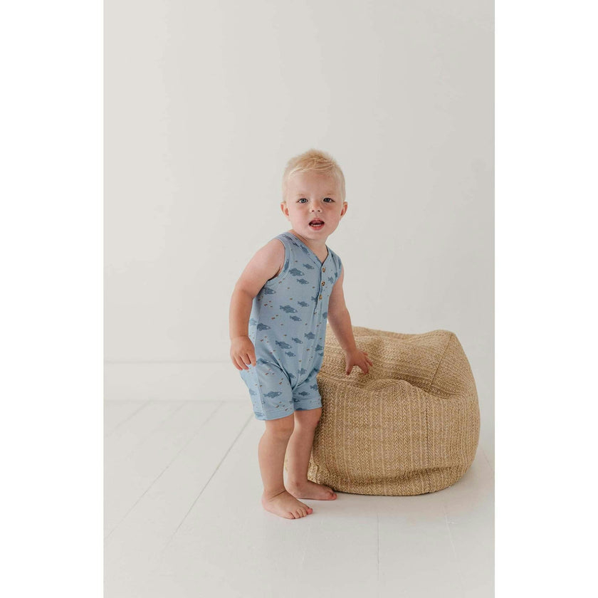 Boy's Sleeveless Romper