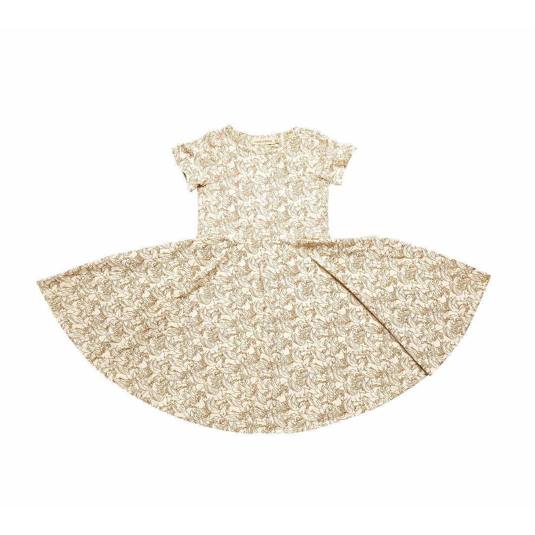 Sweetheart Twirl Dress | Organic Cotton Jersey - Pegasus
