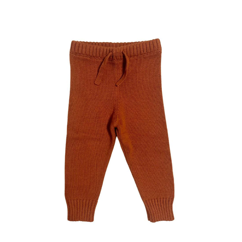 Pima Cotton Knit Jogger in Mocha