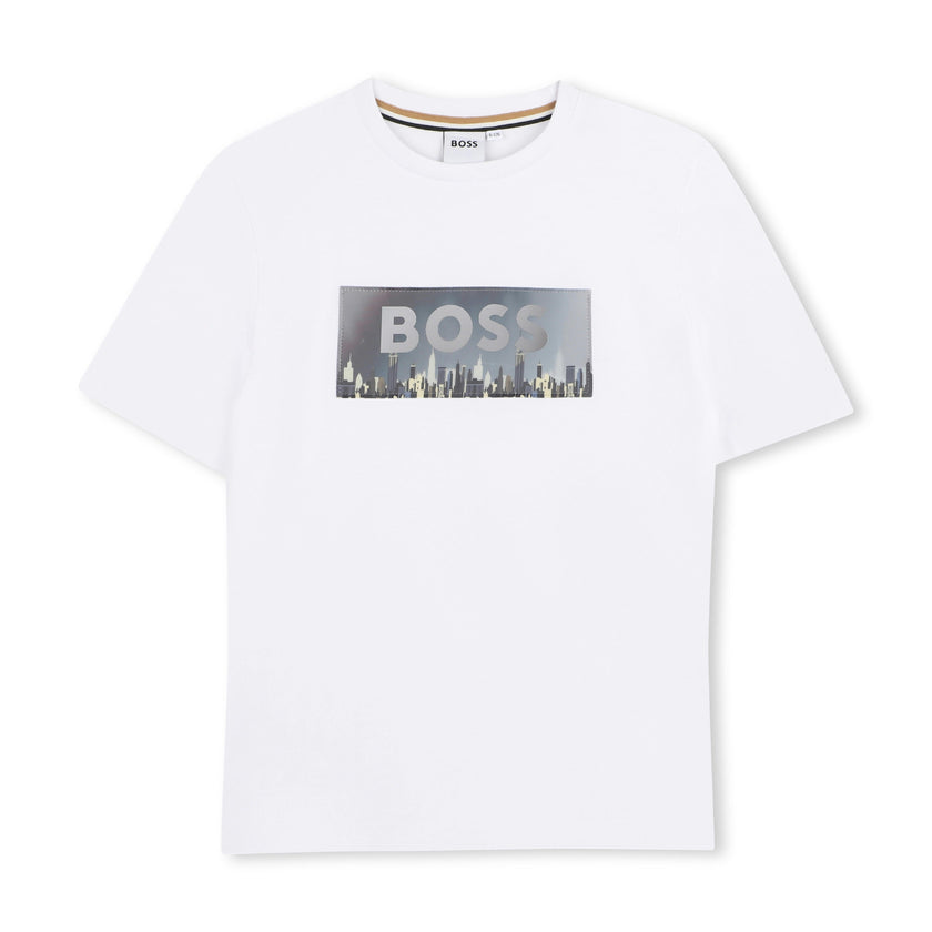 White Skyline Graphic T-Shirt