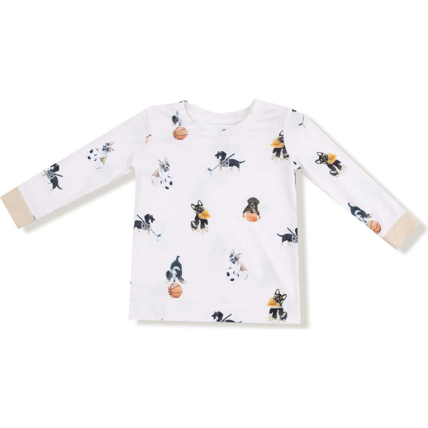 Sporty Puppies - Long Sleeve Loungewear Set