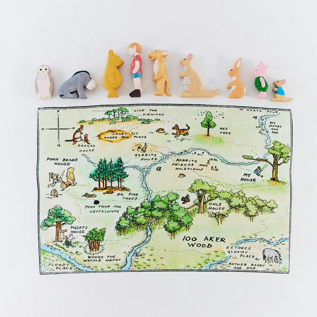 Sarah's Silks 100 Aker Woods & Complete Wooden Friends Set for Maisonette