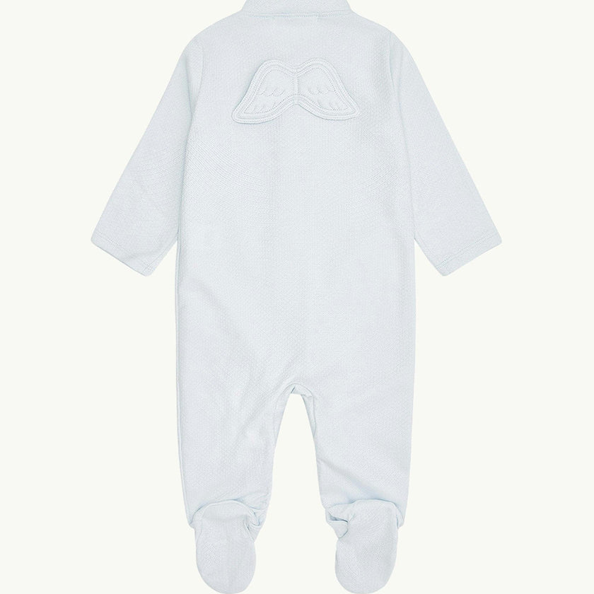 Angel Wing™ Pointelle Sleepsuit - Blue