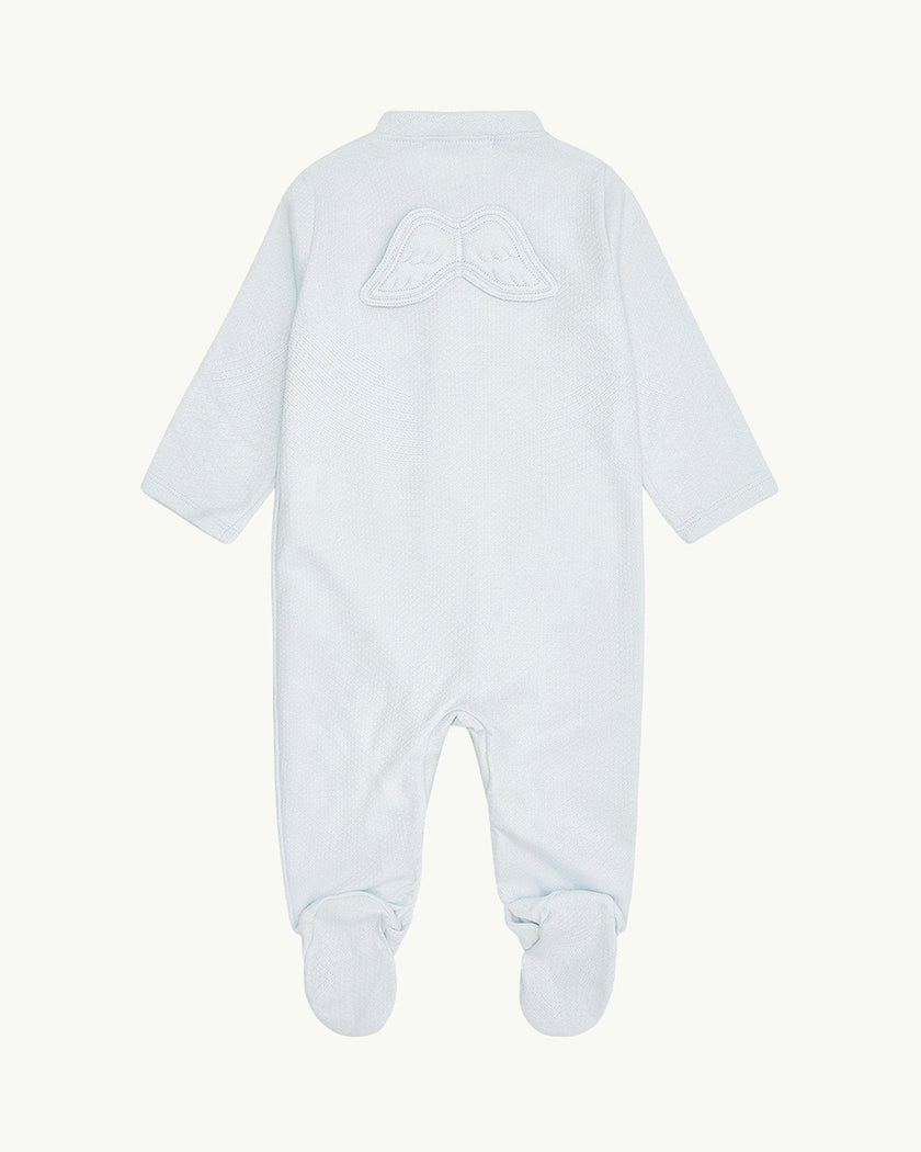 Angel Wing™ Pointelle Sleepsuit - Blue