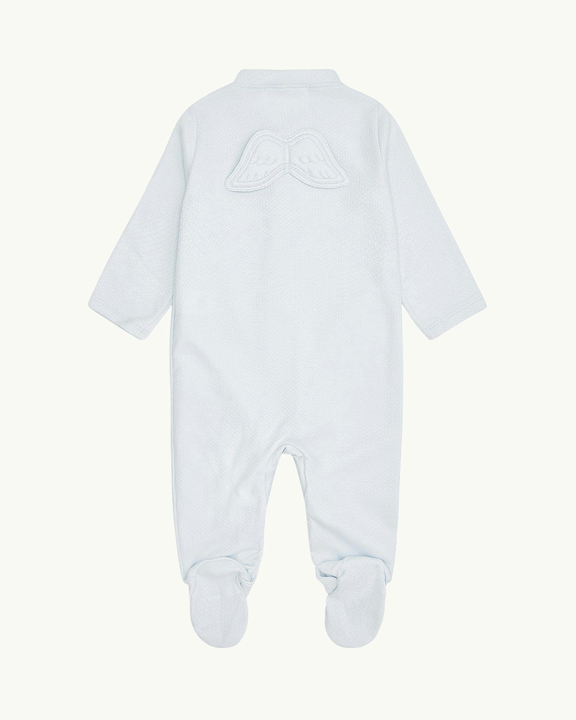 Angel Wing™ Pointelle Sleepsuit - Blue