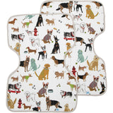 Cotton Muslin Burp Cloth 2 Pack - Woof