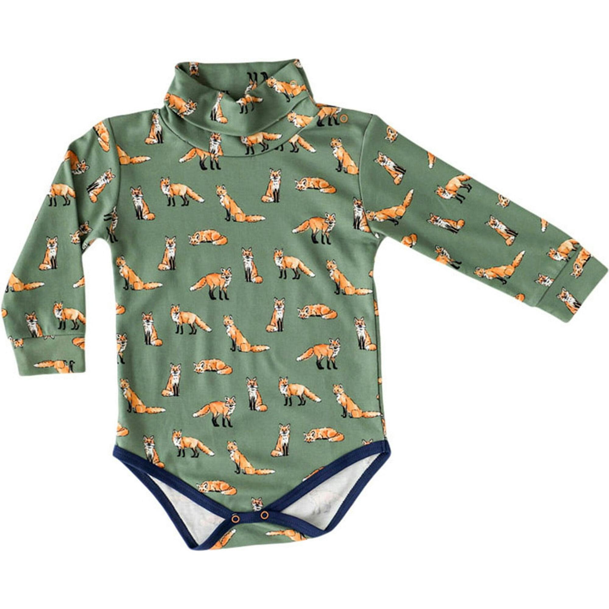 Green Turtleneck Onesie
