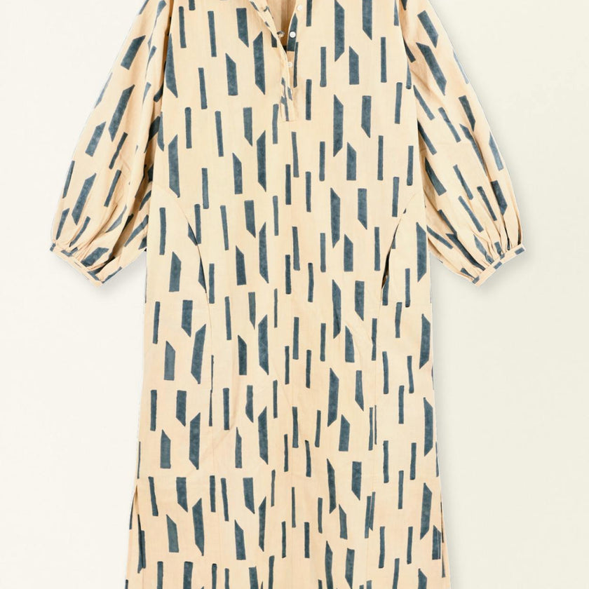 Kona Caftan in Parchment Rainfall