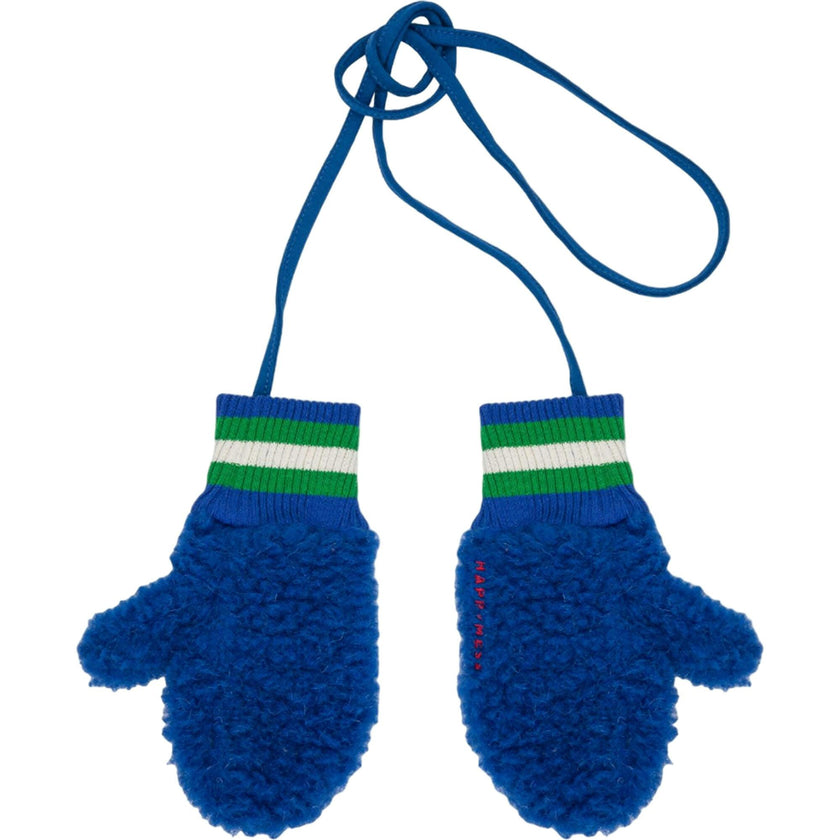 children's merino mittens - cobalt