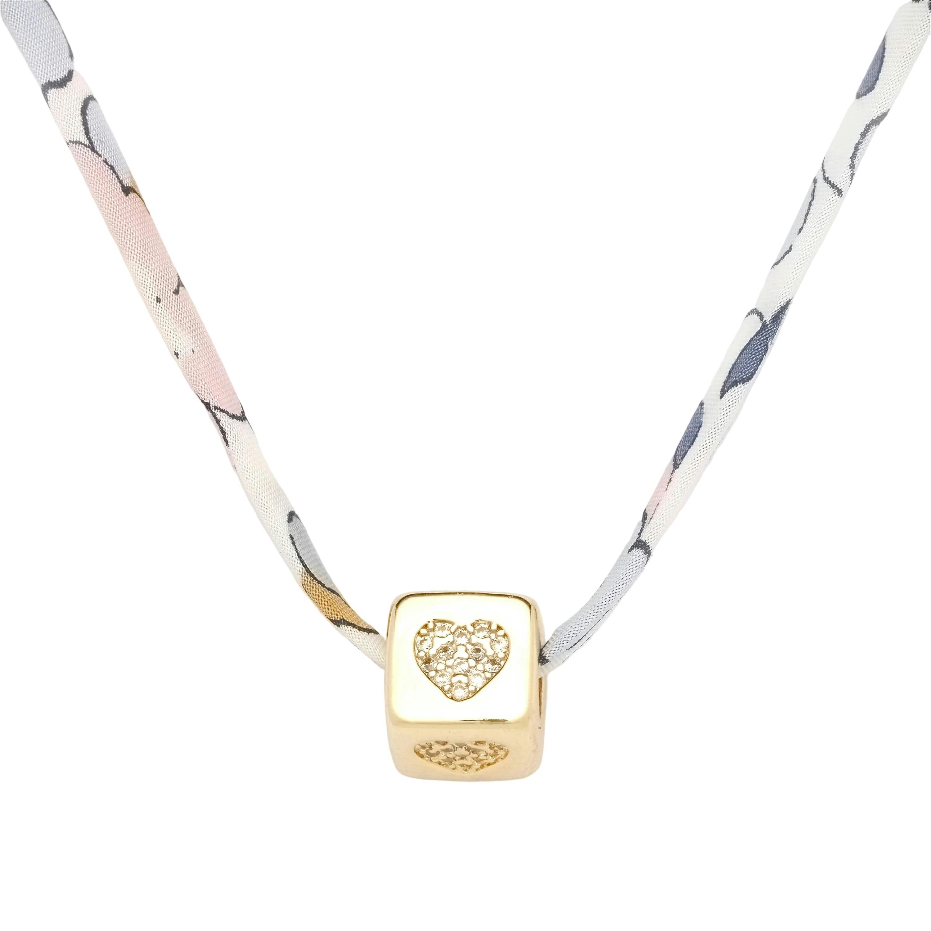 Liberty Gold Heart Charm Necklace