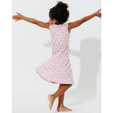 Milk & Cookies Pink Bamboo Girls' Sleeveless Dress