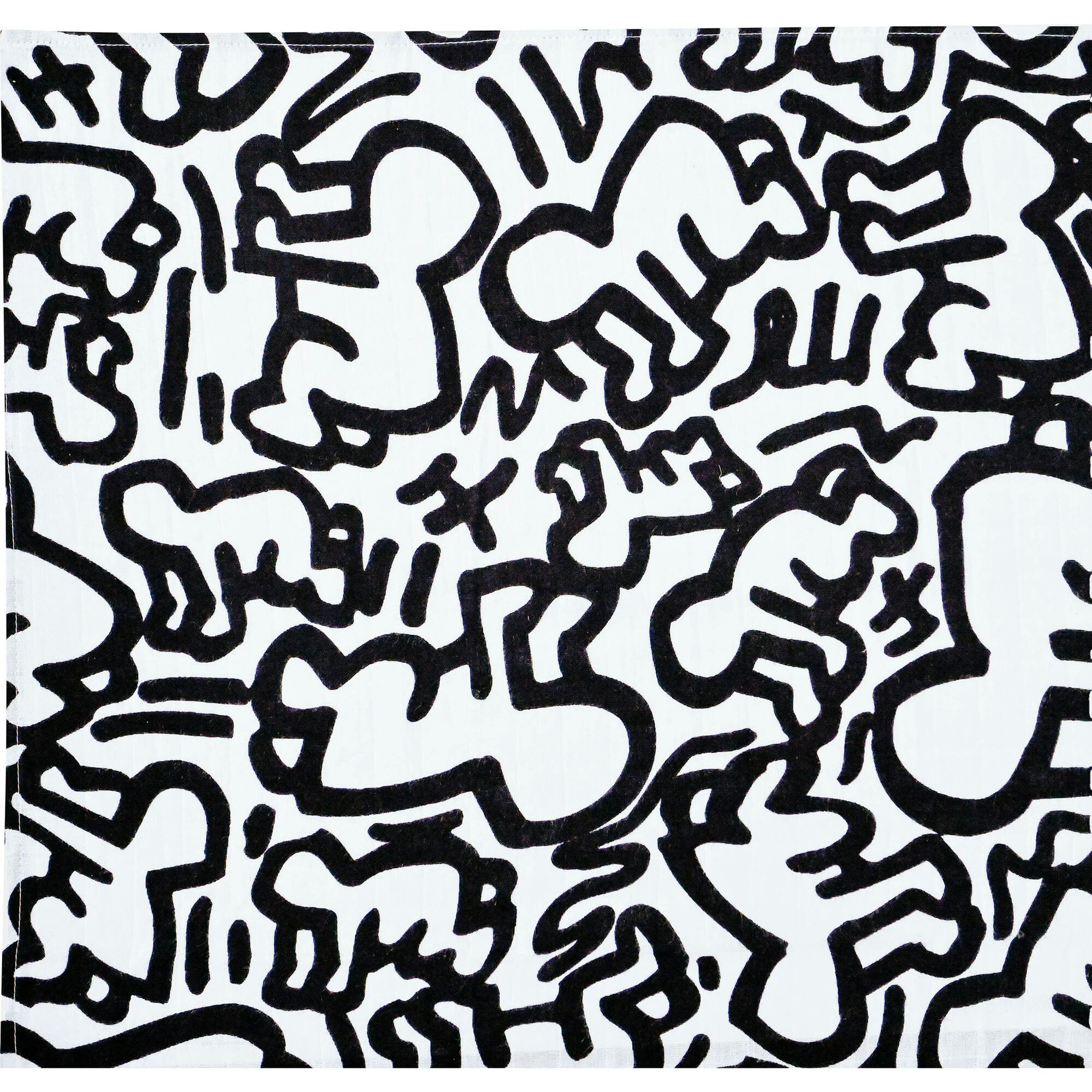 Etta Loves X Keith Haring 'Baby' Double Lay Knotted Muslin Lovey
