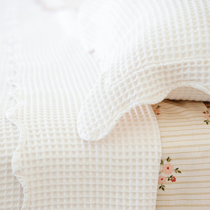Waffle Knit Coverlet Set