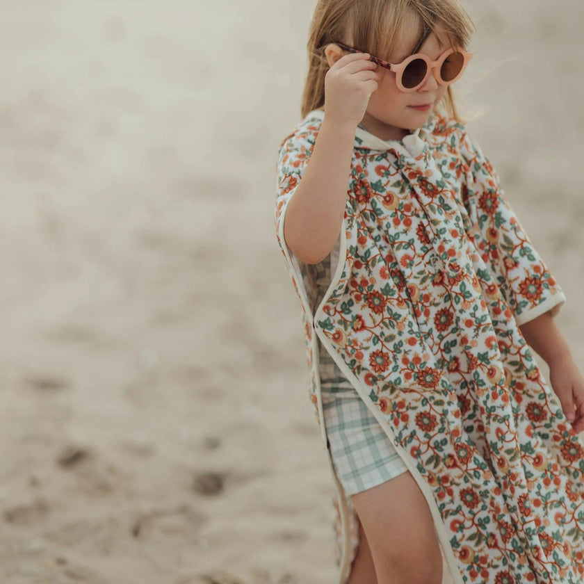 Bathing Towel Poncho | Organic Cotton - In Bloom