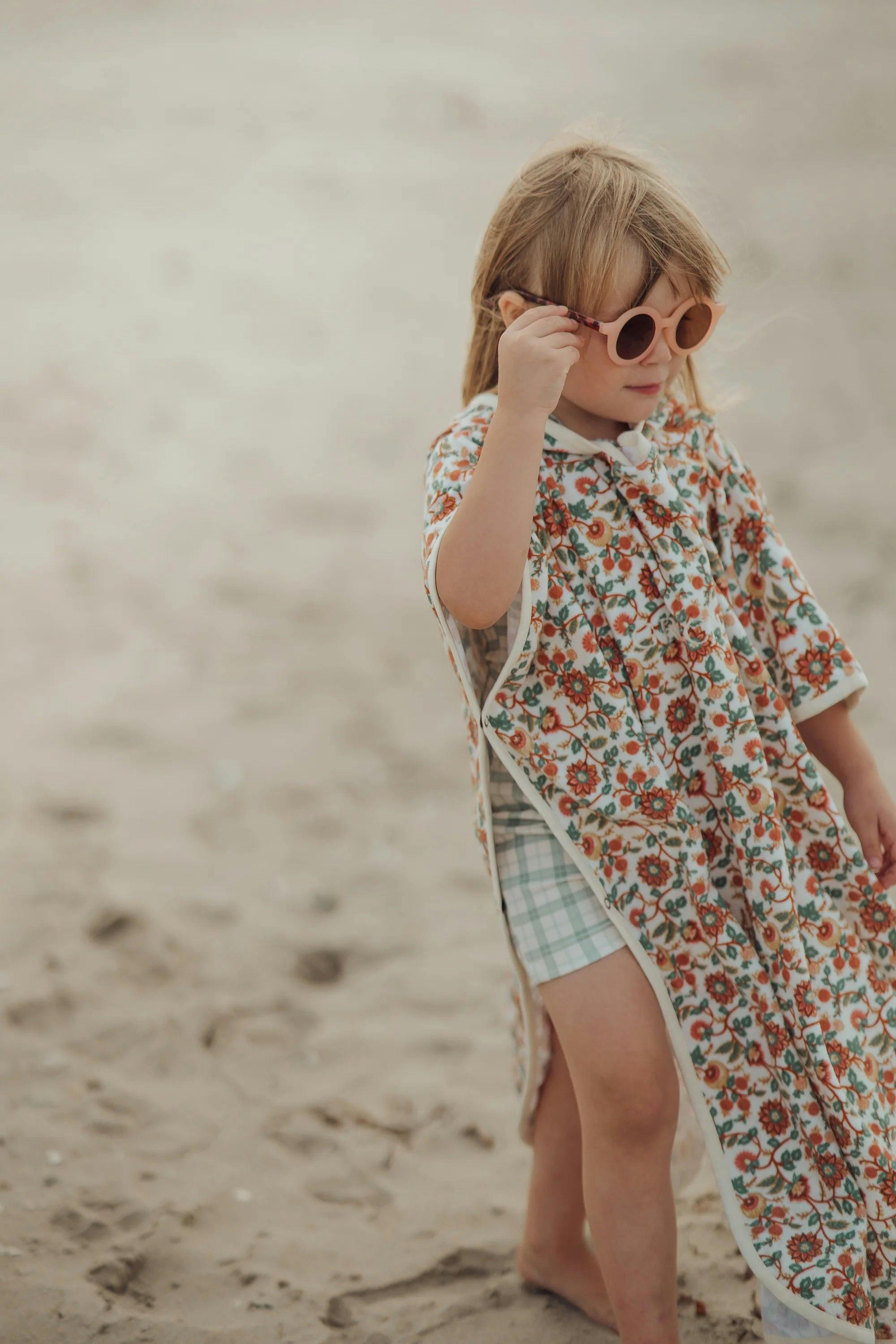 Bathing Towel Poncho | Organic Cotton - In Bloom