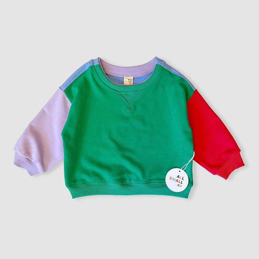 Colorblock Crewneck Sweatshirt