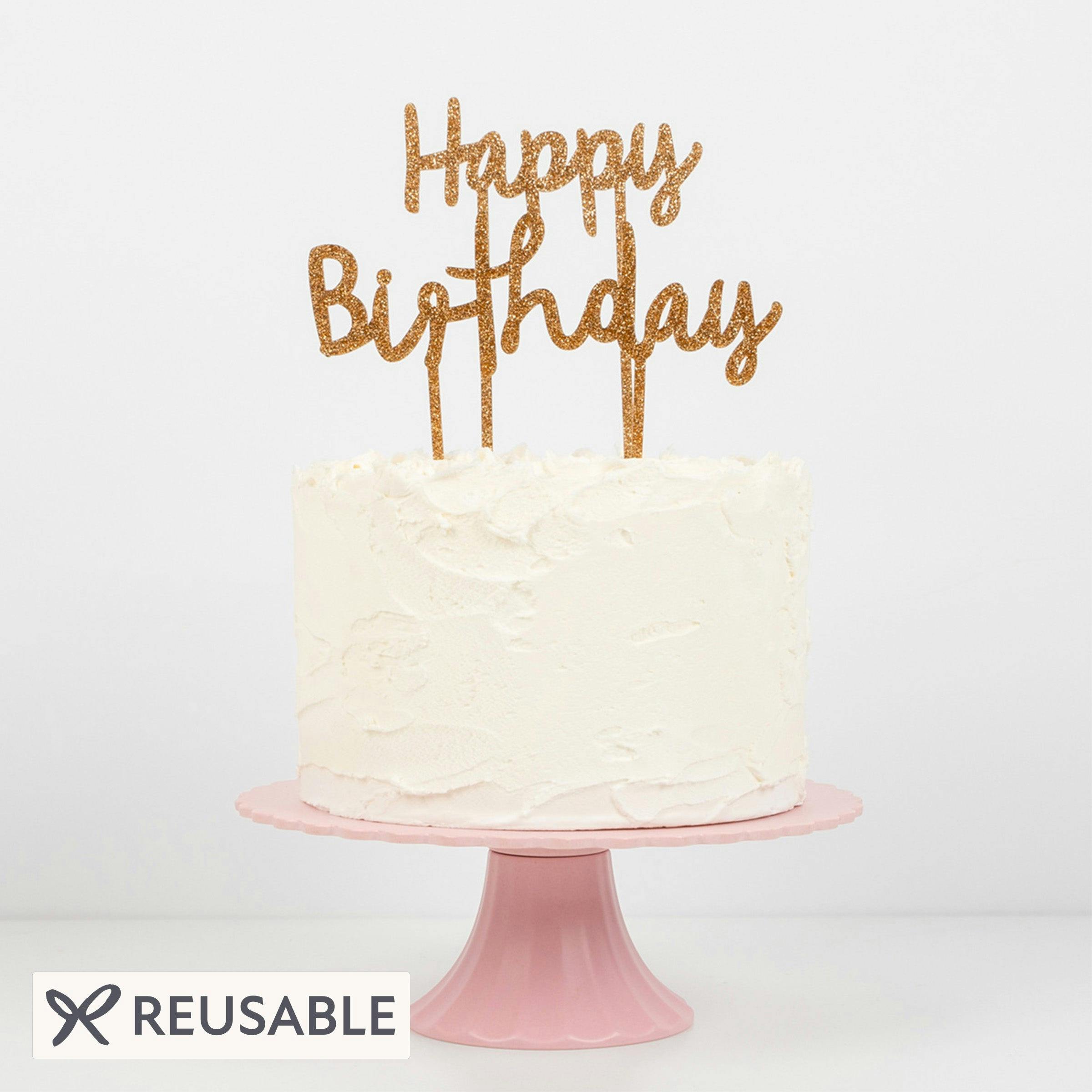 Happy Birthday Acrylic Toppers
