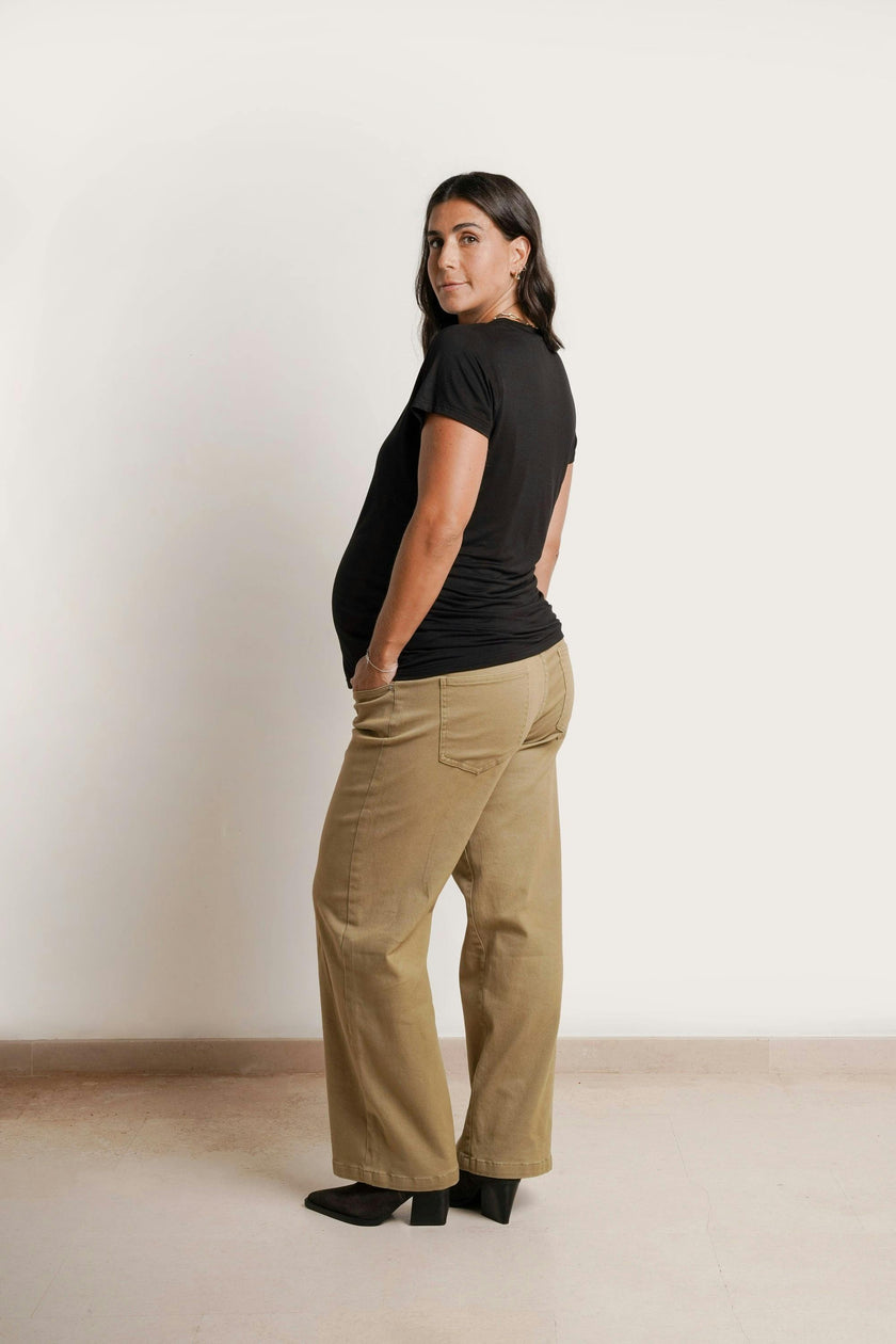 Slouch Under-Bump Relaxed Boyfriend Maternity Jeans